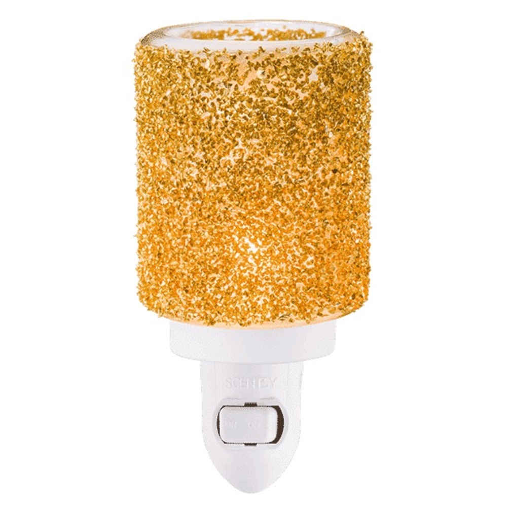 Glitter Gold Mini Nightlight Scentsy Warmer- New in Box- $25
